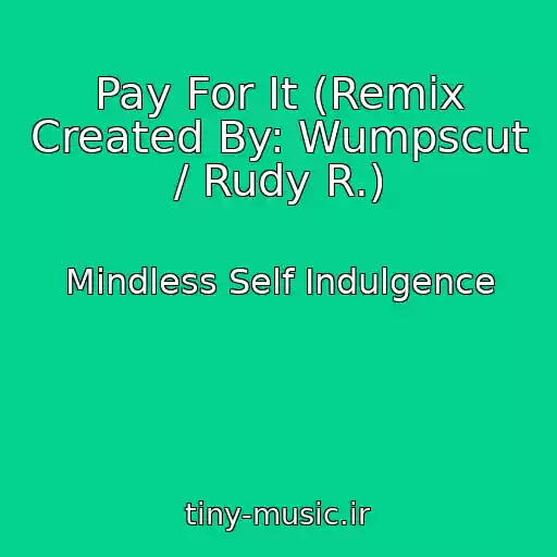 کاور آهنگ Pay For It (Remix Created By: Wumpscut / Rudy R.) از Mindless Self Indulgence