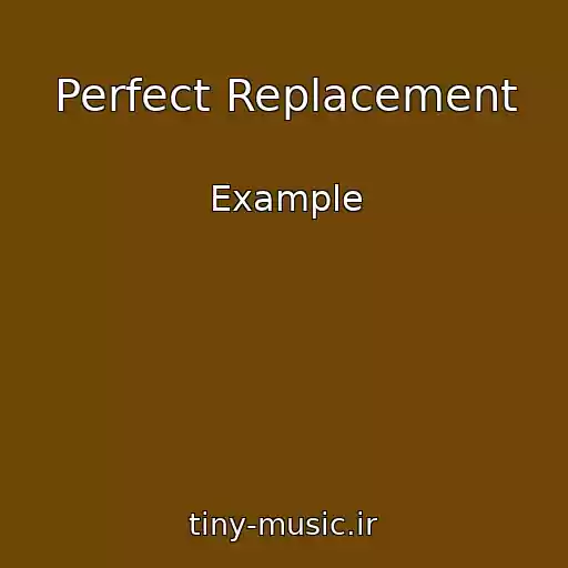 کاور آهنگ Perfect Replacement از Example