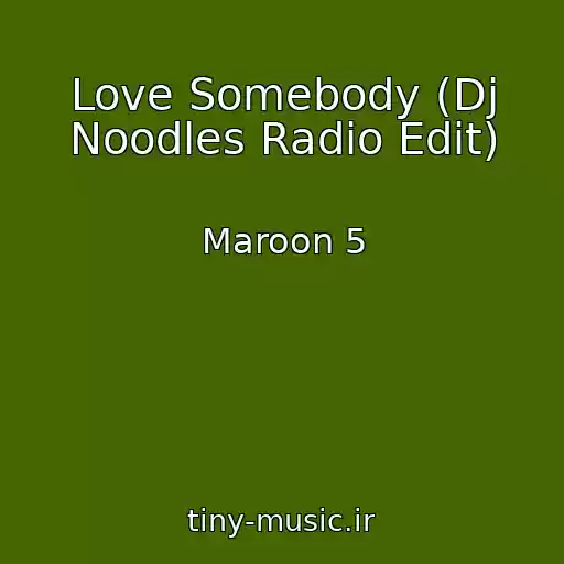 کاور آهنگ Love Somebody (Dj Noodles Radio Edit) از Maroon 5