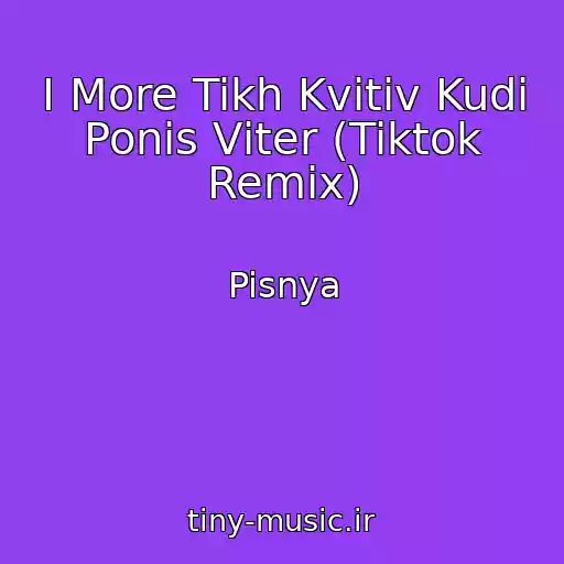 کاور آهنگ І More Tikh Kvіtіv Kudi Ponіs Vіter (Tiktok Remix) از Pisnya