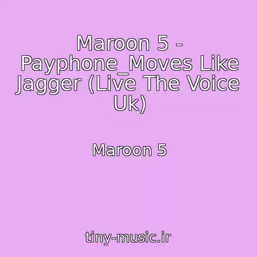 کاور آهنگ Maroon 5 - Payphone_Moves Like Jagger (Live The Voice Uk) از Maroon 5