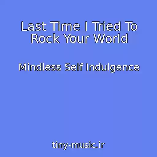 کاور آهنگ Last Time I Tried To Rock Your World از Mindless Self Indulgence