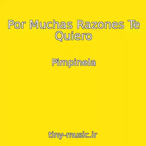 کاور آهنگ Por Muchas Razones Te Quiero از Pimpinela
