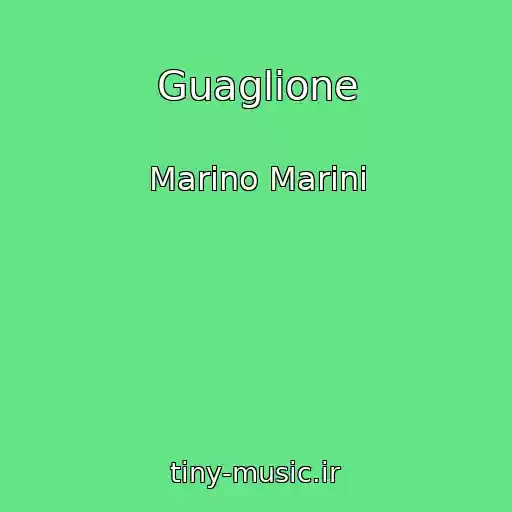 کاور آهنگ Guaglione از Marino Marini