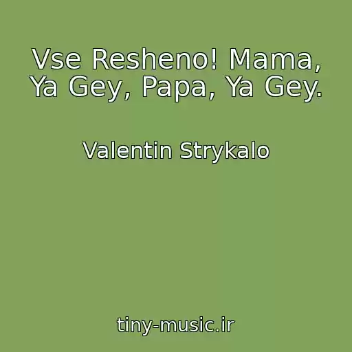 کاور آهنگ Vse Resheno! Mama, Ya Gey, Papa, Ya Gey. از Valentin Strykalo