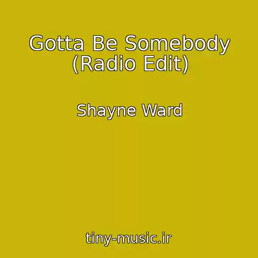 کاور آهنگ Gotta Be Somebody (Radio Edit) از Shayne Ward