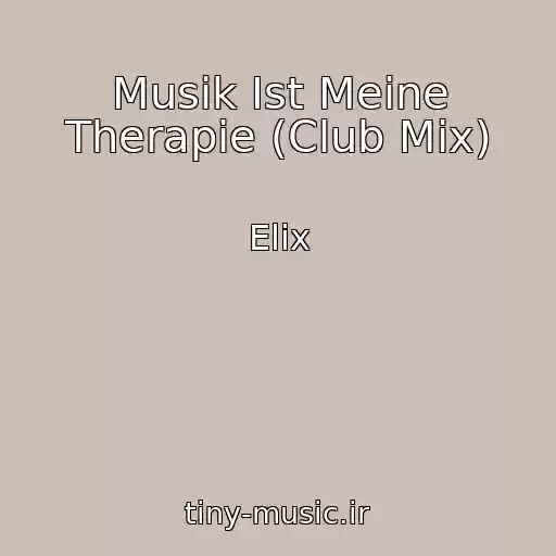 کاور آهنگ Musik Ist Meine Therapie (Club Mix) از Elix