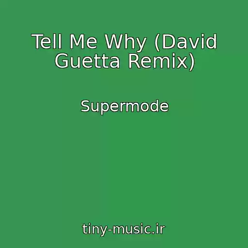 کاور آهنگ Tell Me Why (David Guetta Remix) از Supermode