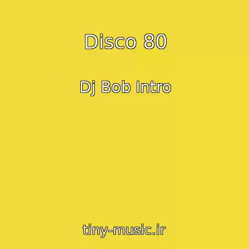کاور آهنگ Disco 80 از Dj Bob Intro