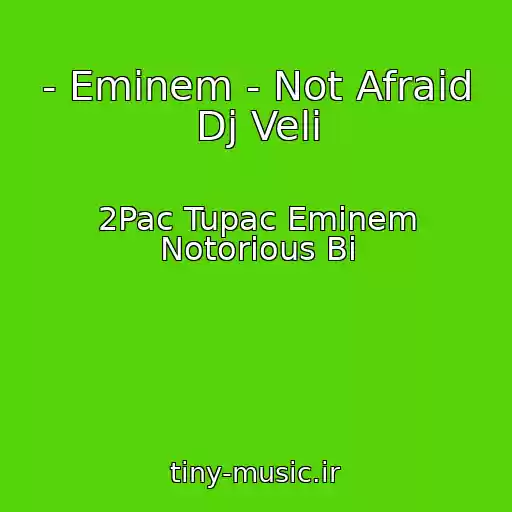 کاور آهنگ - Eminem - Not Afraid Dj Veli از 2Pac Tupac Eminem Notorious Bi