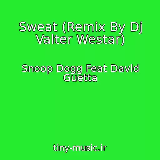 کاور آهنگ Sweat (Remix By Dj Valter Westar) از Snoop Dogg Feat David Guetta