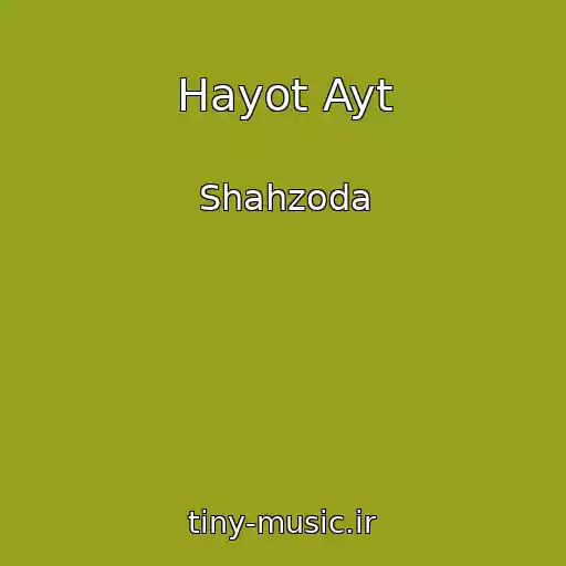 کاور آهنگ Hayot Ayt از Shahzoda