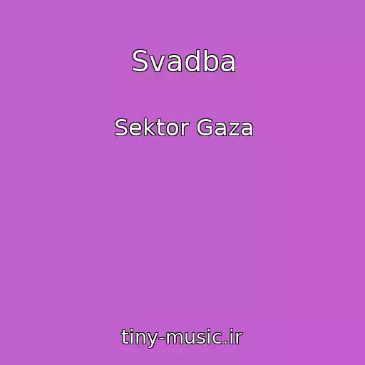 کاور آهنگ Svadba از Sektor Gaza