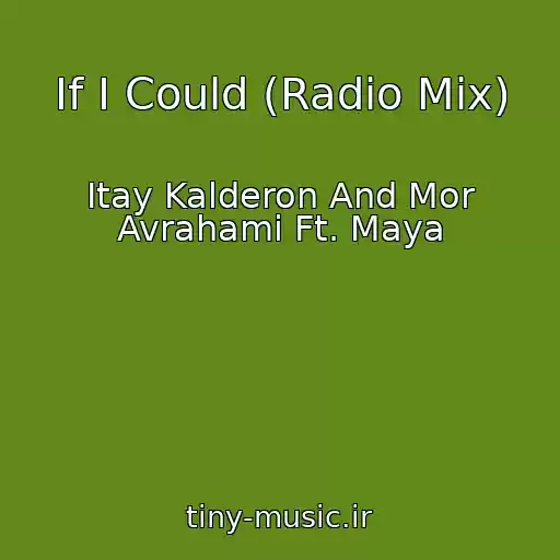 کاور آهنگ If I Could (Radio Mix) از Itay Kalderon And Mor Avrahami Ft. Maya