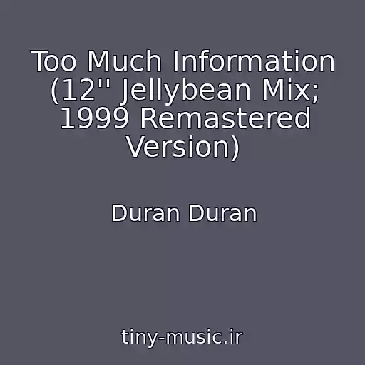کاور آهنگ Too Much Information (12'' Jellybean Mix; 1999 Remastered Version) از Duran Duran