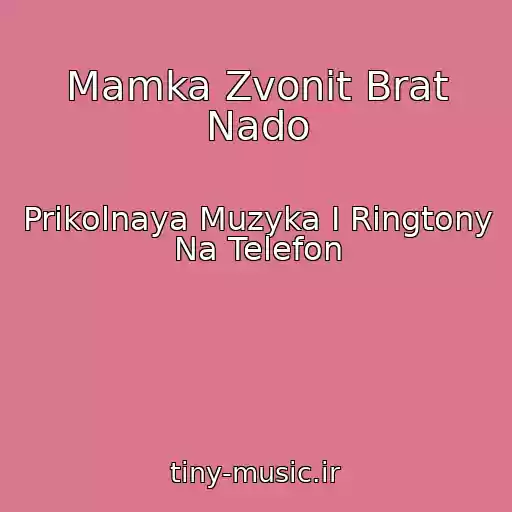 کاور آهنگ Mamka Zvonit Brat Nado از Prikolnaya Muzyka I Ringtony Na Telefon
