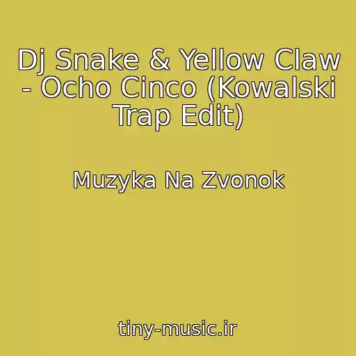 کاور آهنگ Dj Snake & Yellow Claw - Ocho Cinco (Kowalski Trap Edit) از Muzyka Na Zvonok