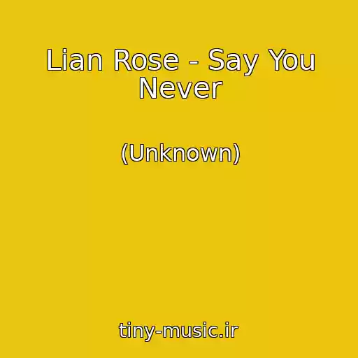 کاور آهنگ Lian Rose - Say You Never از (Unknown)