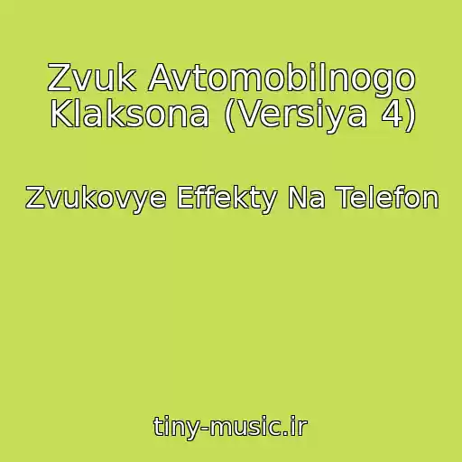 کاور آهنگ Zvuk Avtomobilnogo Klaksona (Versiya 4) از Zvukovye Effekty Na Telefon