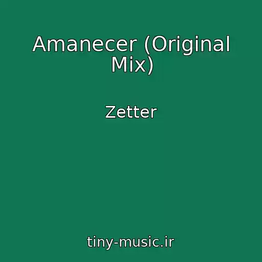 کاور آهنگ Amanecer (Original Mix) از Zetter