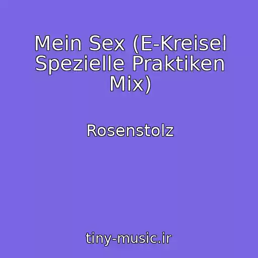 کاور آهنگ Mein Sex (E-Kreisel Spezielle Praktiken Mix) از Rosenstolz