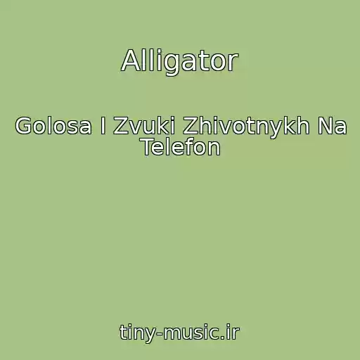 کاور آهنگ Alligator از Golosa I Zvuki Zhivotnykh Na Telefon