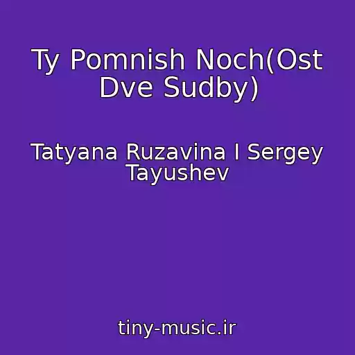 کاور آهنگ Ty Pomnish Noch(Ost Dve Sudby) از Tatyana Ruzavina I Sergey Tayushev