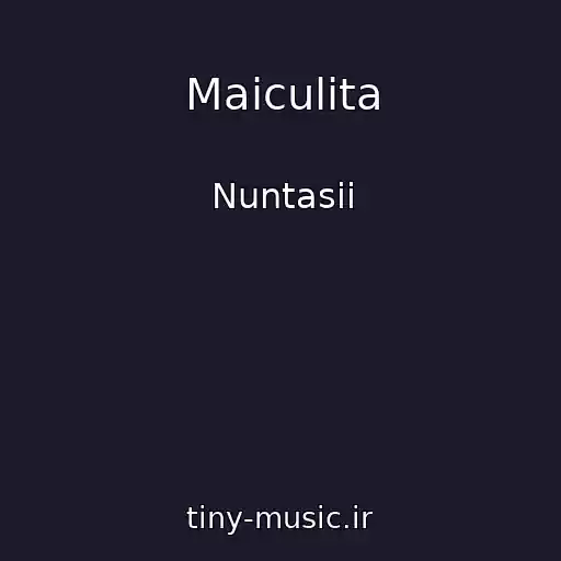 کاور آهنگ Maiculita از Nuntasii