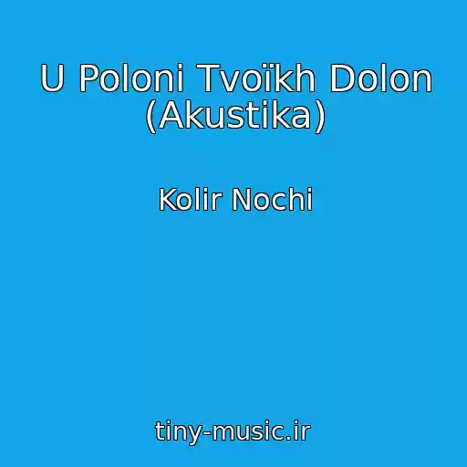 کاور آهنگ U Polonі Tvoїkh Dolon (Akustika) از Kolіr Nochі