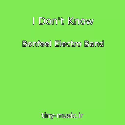 کاور آهنگ I Don't Know از Bonfeel Electro Band