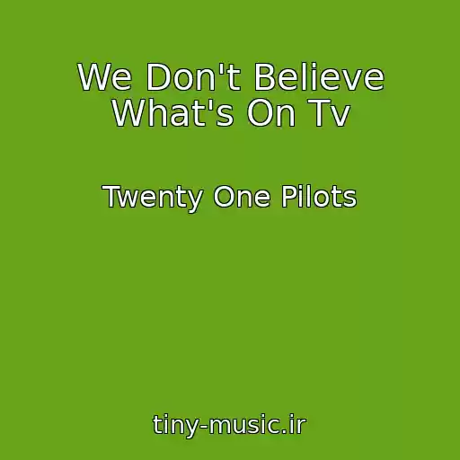 کاور آهنگ We Don't Believe What's On Tv از Twenty One Pilots