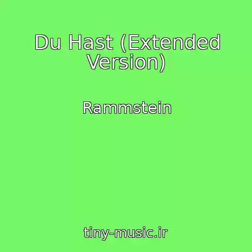 کاور آهنگ Du Hast (Extended Version) از Rammstein