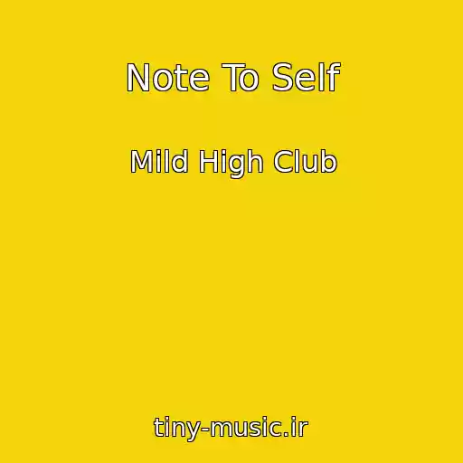 کاور آهنگ Note To Self از Mild High Club