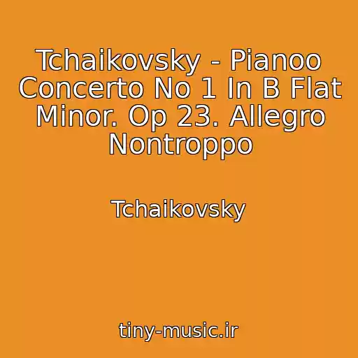 کاور آهنگ Tchaikovsky - Pianoo Concerto No 1 In B Flat Minor. Op 23. Allegro Nontroppo از Tchaikovsky