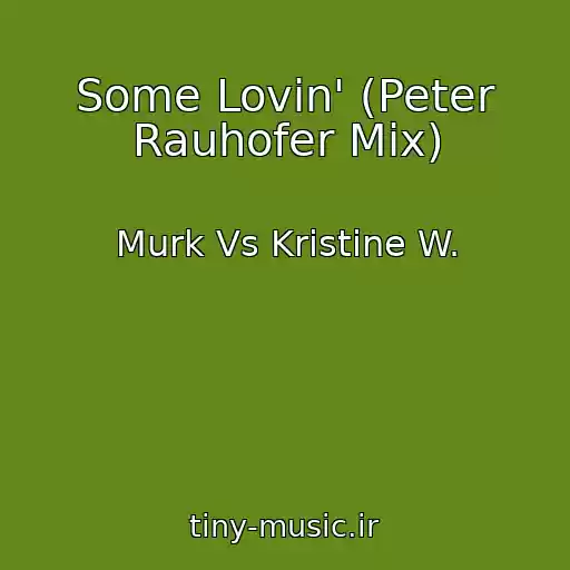 کاور آهنگ Some Lovin' (Peter Rauhofer Mix) از Murk Vs Kristine W.