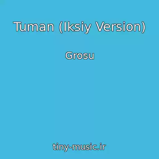 کاور آهنگ Tuman (Iksiy Version) از Grosu