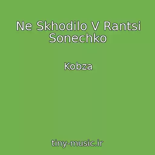 کاور آهنگ Ne Skhodilo V Rantsі Sonechko از Kobza