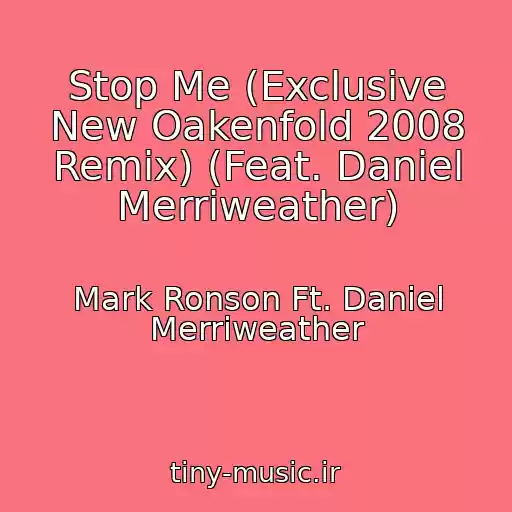 کاور آهنگ Stop Me (Exclusive New Oakenfold 2008 Remix) (Feat. Daniel Merriweather) از Mark Ronson Ft. Daniel Merriweather