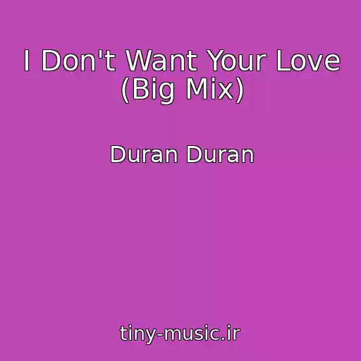 کاور آهنگ I Don't Want Your Love (Big Mix) از Duran Duran