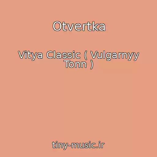 کاور آهنگ Otvertka از Vitya Classic ( Vulgarnyy Tonn )