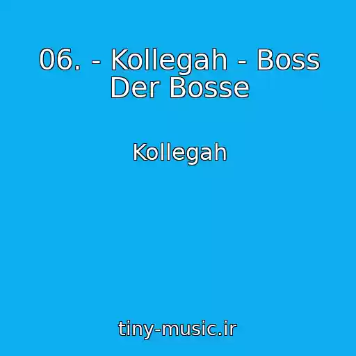 کاور آهنگ 06. - Kollegah - Boss Der Bosse از Kollegah