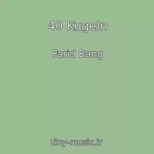 کاور آهنگ 40 Kugeln از Farid Bang
