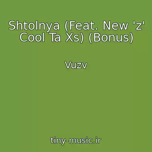 کاور آهنگ Shtolnya (Feat. New 'z' Cool Ta Xs) (Bonus) از Vuzv