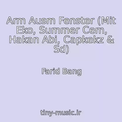 کاور آهنگ Arm Ausm Fenster (Mit Eko, Summer Cem, Hakan Abi, Capkekz & Sd) از Farid Bang