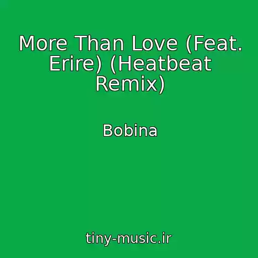 کاور آهنگ More Than Love (Feat. Erire) (Heatbeat Remix) از Bobina