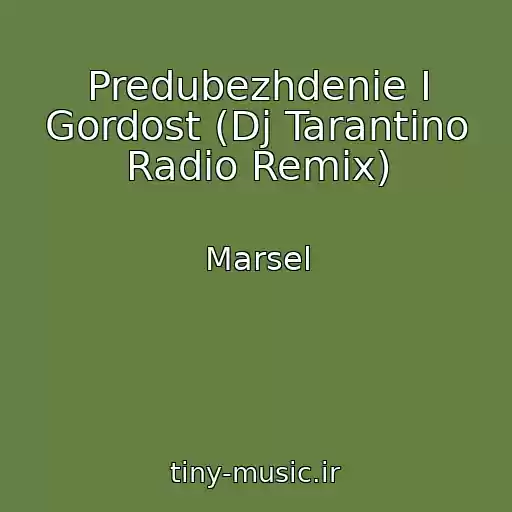 کاور آهنگ Predubezhdenie I Gordost (Dj Tarantino Radio Remix) از Marsel