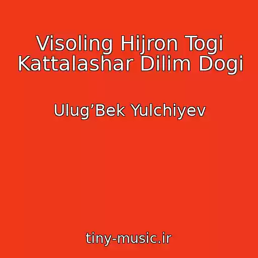 کاور آهنگ Visoling Hijron Togi Kattalashar Dilim Dogi از Ulug’Bek Yulchiyev