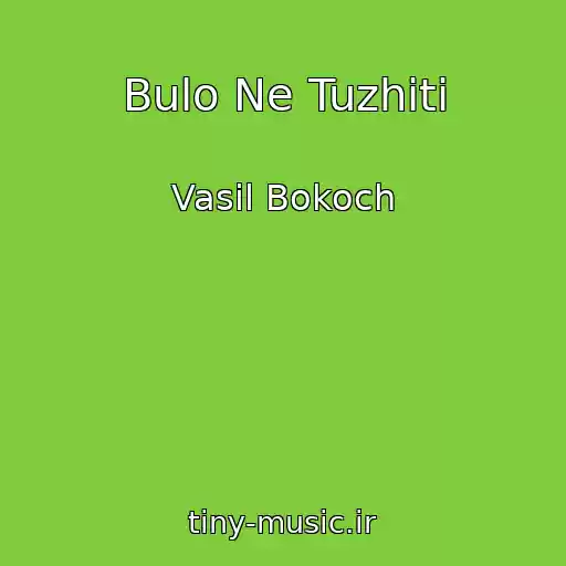 کاور آهنگ Bulo Ne Tuzhiti از Vasil Bokoch