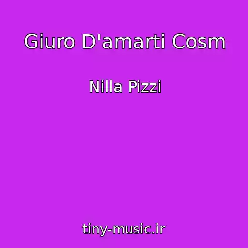 کاور آهنگ Giuro D'amarti Cosm از Nilla Pizzi
