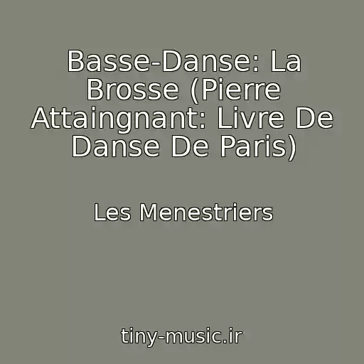 کاور آهنگ Basse-Danse: La Brosse (Pierre Attaingnant: Livre De Danse De Paris) از Les Menestriers